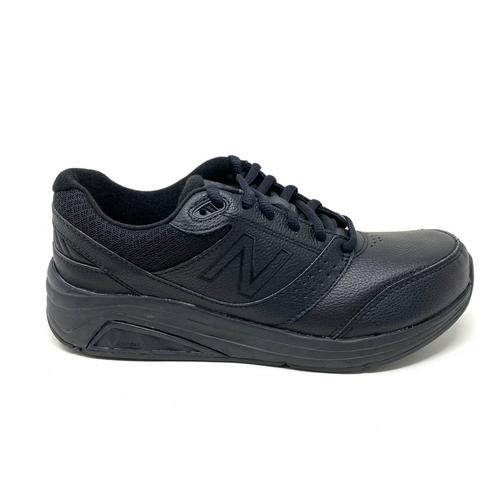 New Balance Women’s 928 Black Leather Comfort Walking Shoe WW928BK2